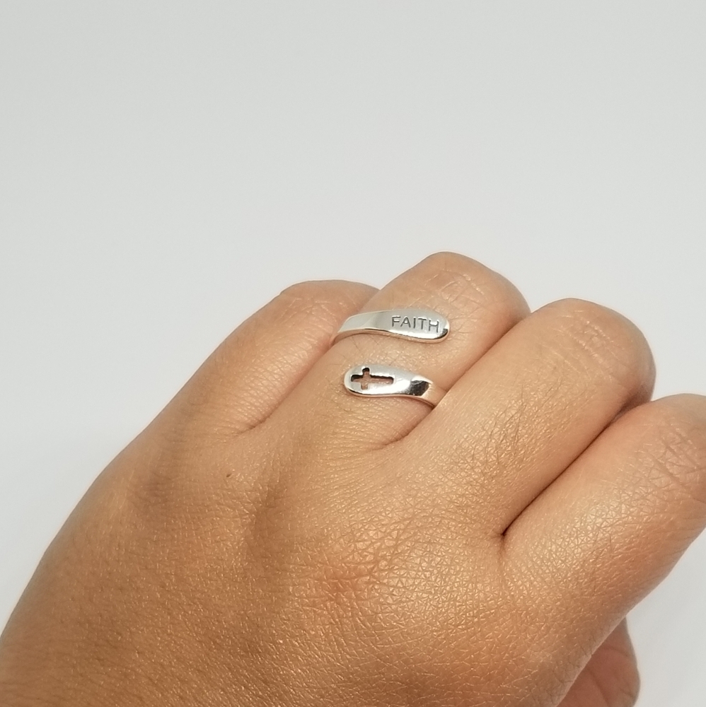 Buy One Get One!! Adjustable Faith Ring